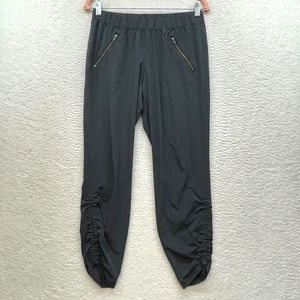 Athleta Pants Womens 4 Gray Aspire Ankle Ruched Athleisure Loungewear Gym Yoga